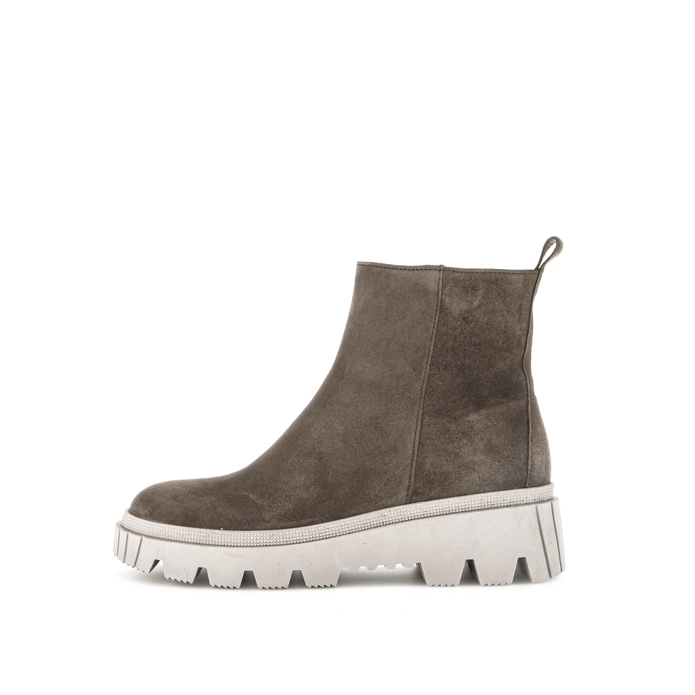 Gabor Women's Ankle Boots With Faux Fur Cuff - 5 Big Kid Size, Velour Upper & Side Zip