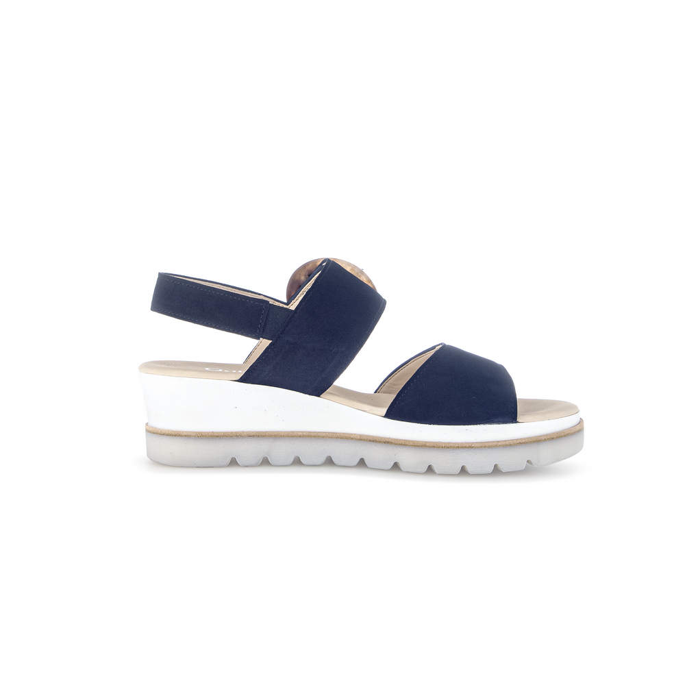 Navy gabor sandals online